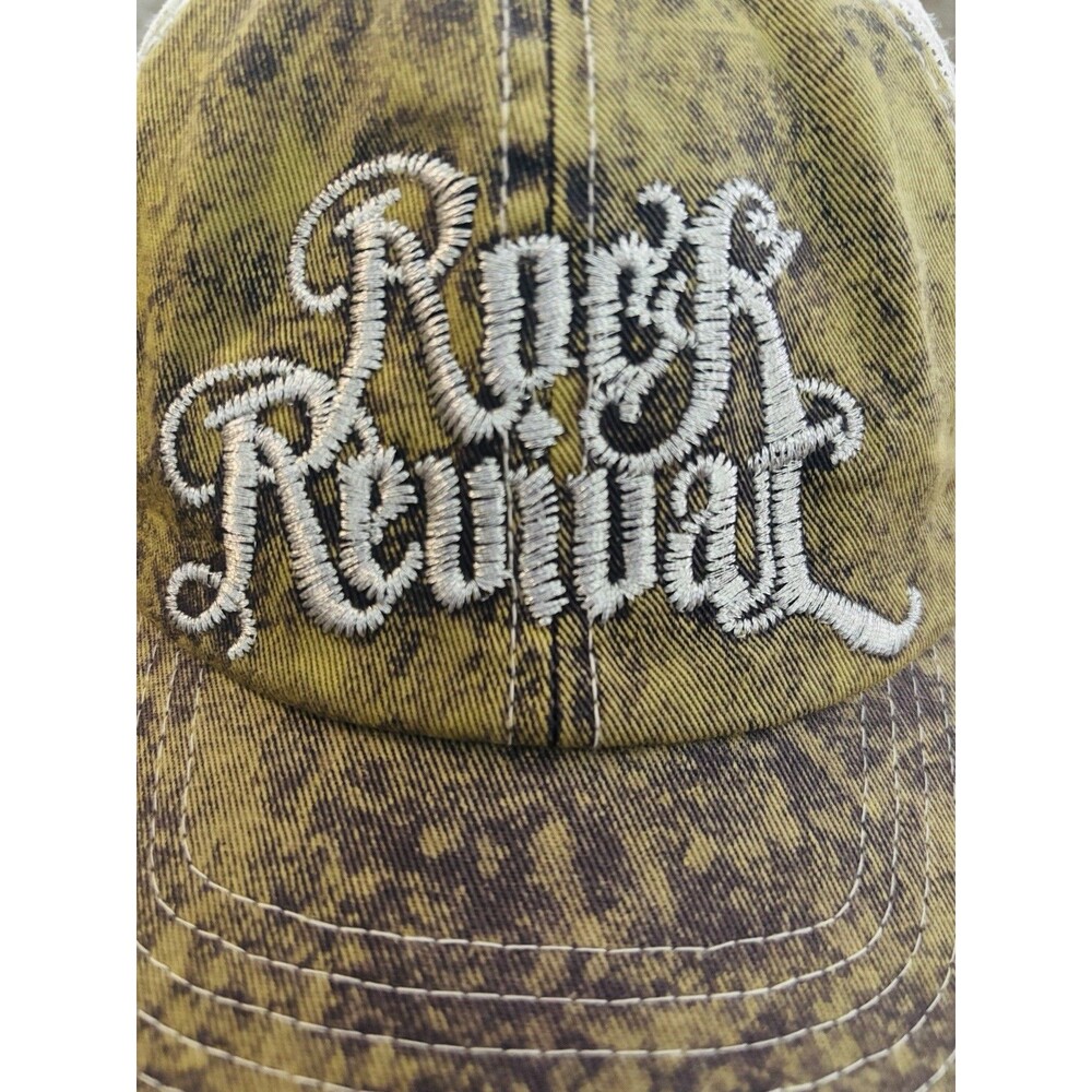 Rock Revival Hat Adult One Size Mesh Back Stonewash Distressed Y2K Embroidered